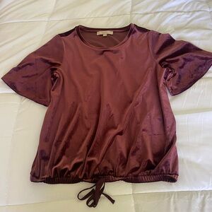 LOFT crushed velvet shirt